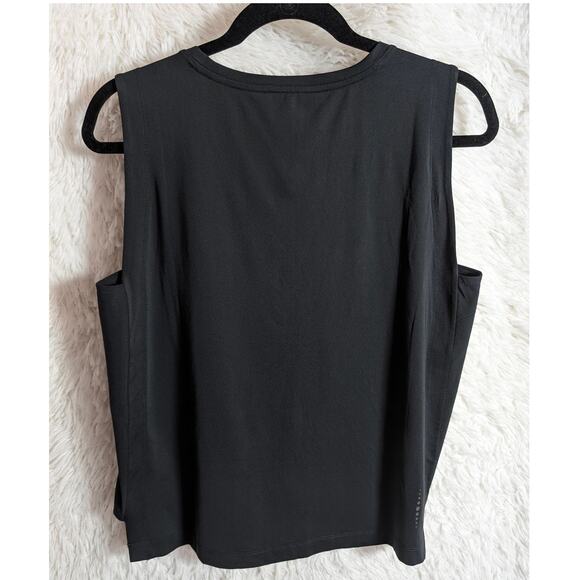 NWT Title Nine Poly Silk Tank Women's Small Black Stretch Workout Gym - Picture 2 of 6